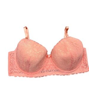 Adrienne Vittadini Coral Lace Bra Womens 42D Underwire Lingerie NWT No Tags